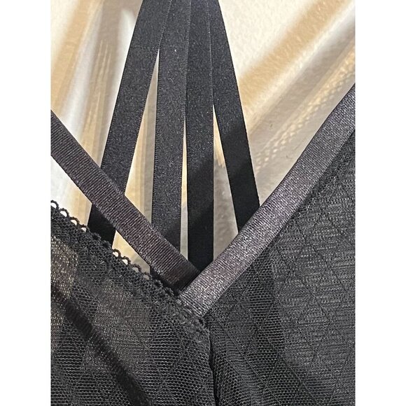 Torrid Intimates Women 3X Black Babydoll Sheer Mesh Goth Grunge Whimsigoth Fairy - Picture 7 of 14